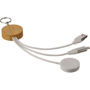 Ladekabel 65W aus Bambus für Ihre Werbung